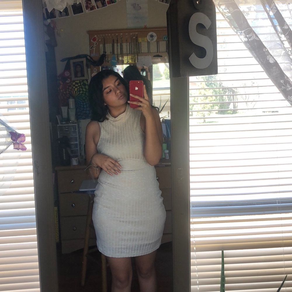 A form fitting dress
